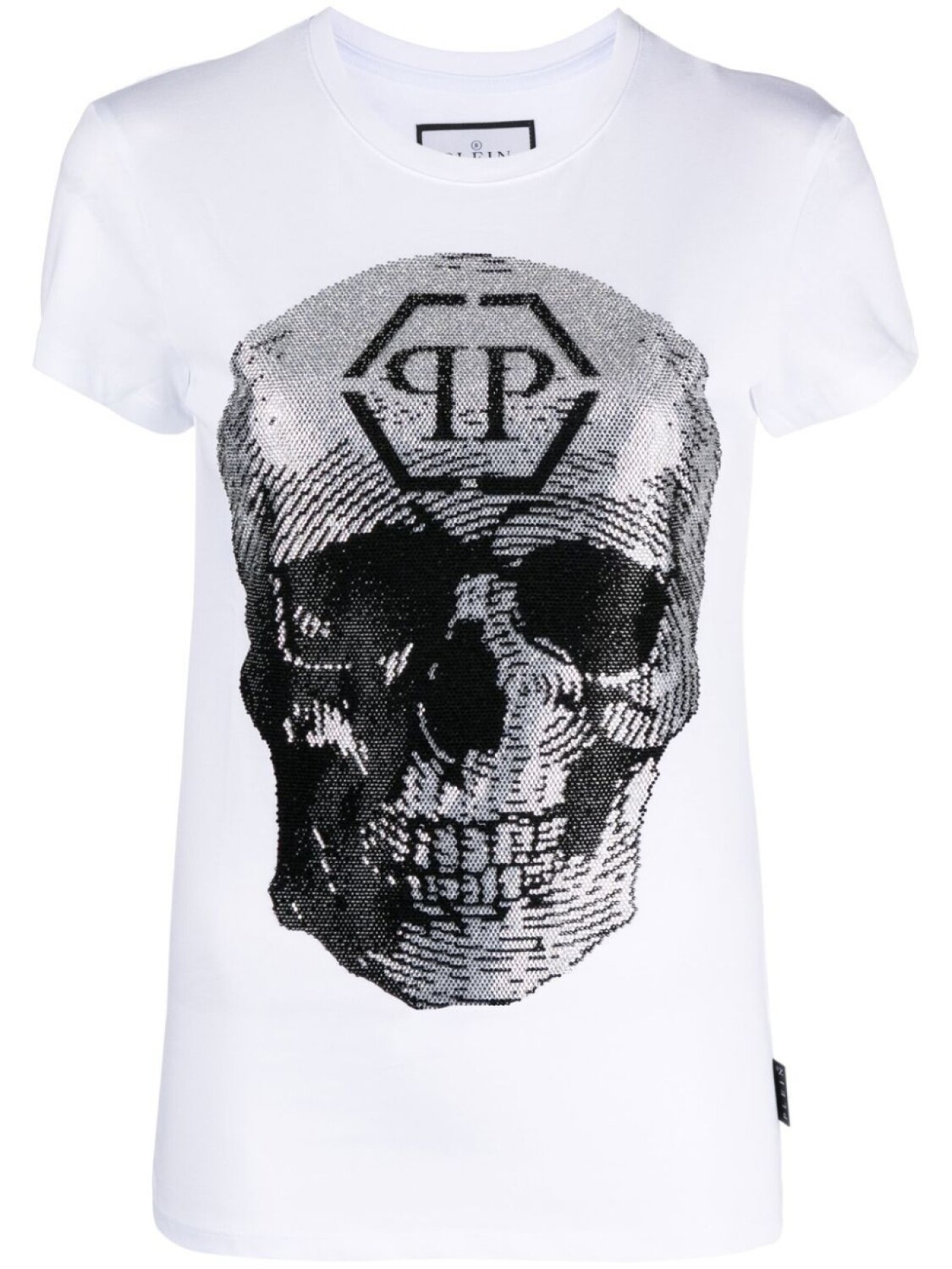 

Philipp Plein футболка с принтом Skull, белый