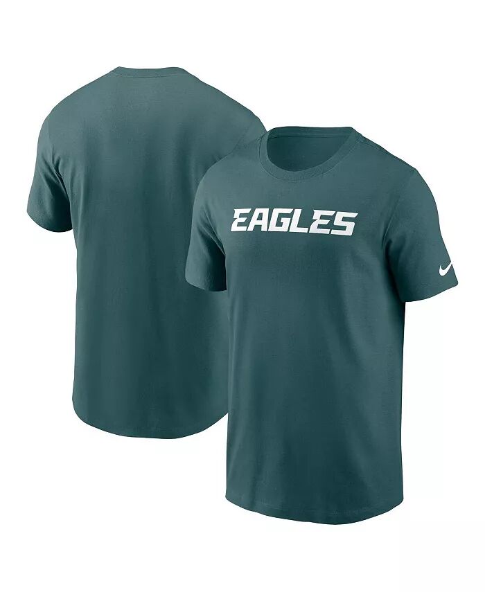 

Мужская темно-зеленая футболка Philadelphia Eagles Primetime Wordmark Essential Nike, зеленый