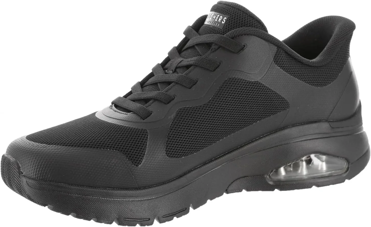Мужские кроссовки Skechers UNO Flex-Ez Air Hands Free без шнурков, черный — фото 4