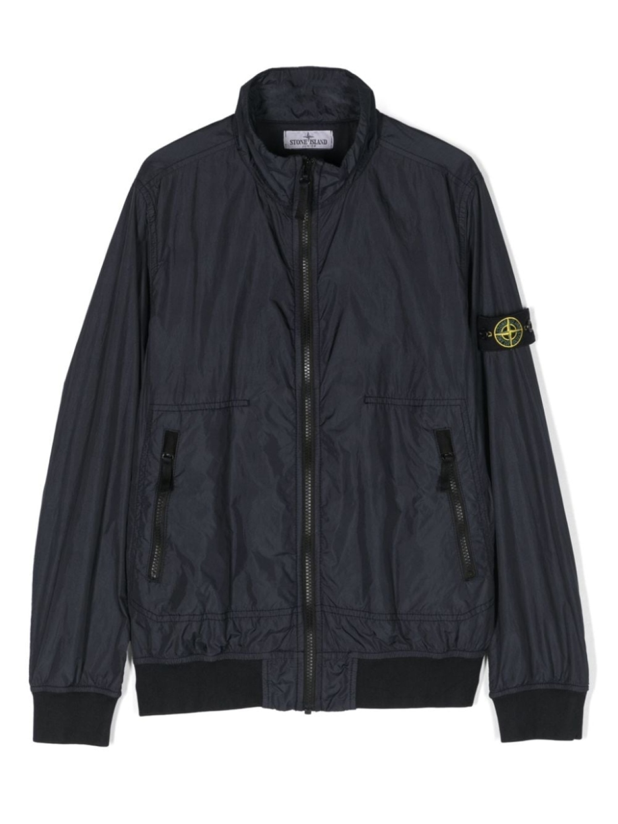 

Stone Island Junior бомбер с нашивкой Compass, синий