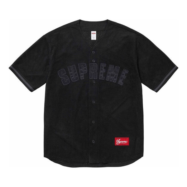 

Спортивная футболка ultrasuede mesh baseball jersey 'black' Supreme, черный