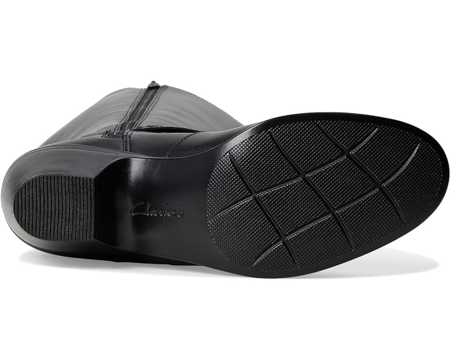 Сапоги женские Clarks Emily 2 Dream кожаные с ремешком, черный — фото 3