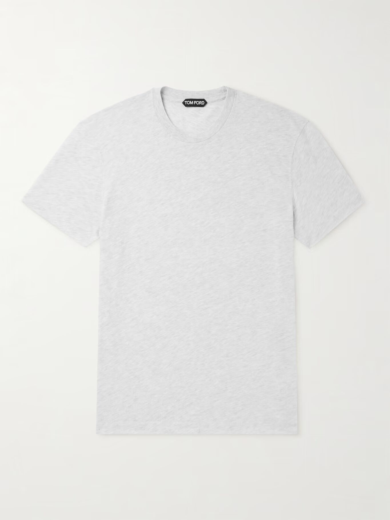 

Футболка из хлопчатобумажной ткани TOM FORD, светло-серый