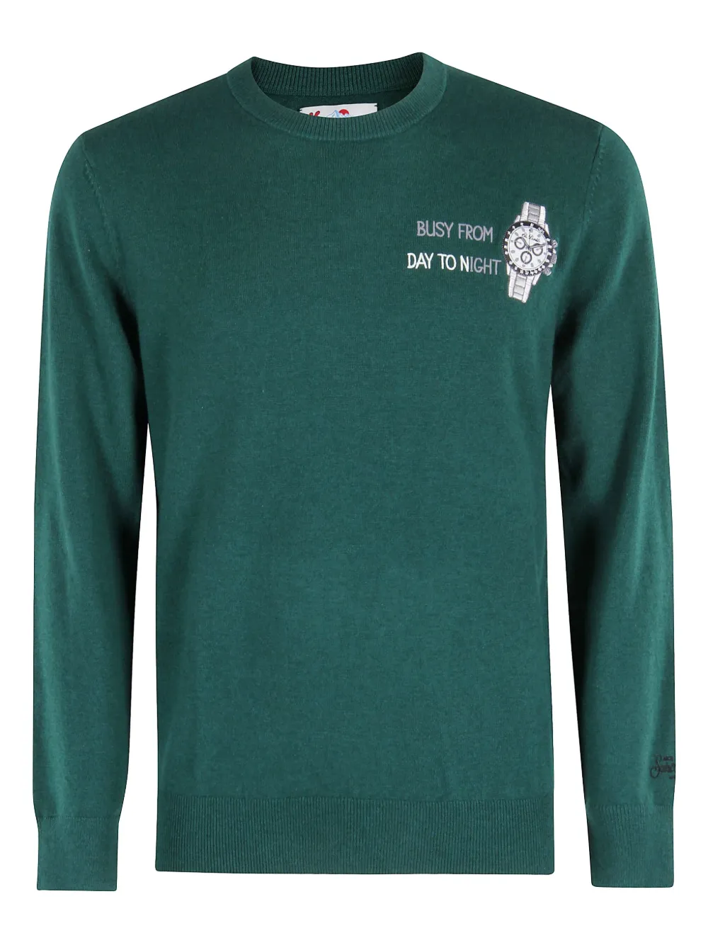 

Свитер Heron с графичным принтом Mc2 Saint Barth, зеленый