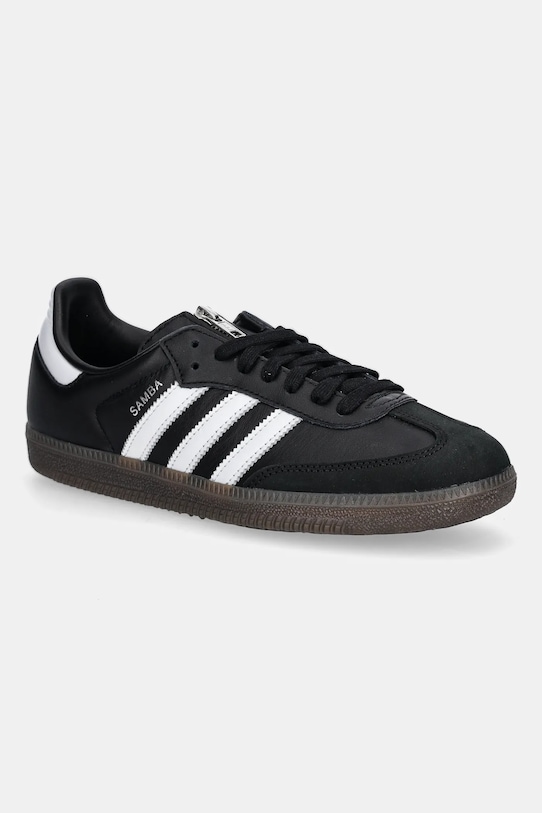 Кожаные кроссовки SAMBA OG x Jeremy Scott Adidas Originals, черный