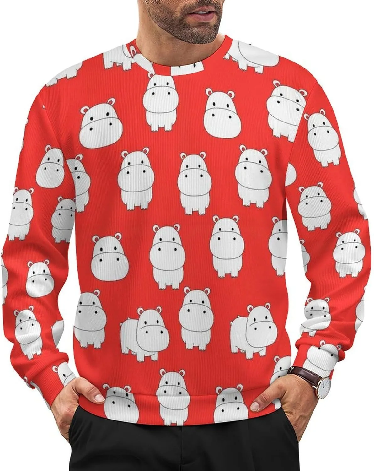 

Мужской повседневный свитер-пуловер с длинным рукавом для зимы VAFZASC