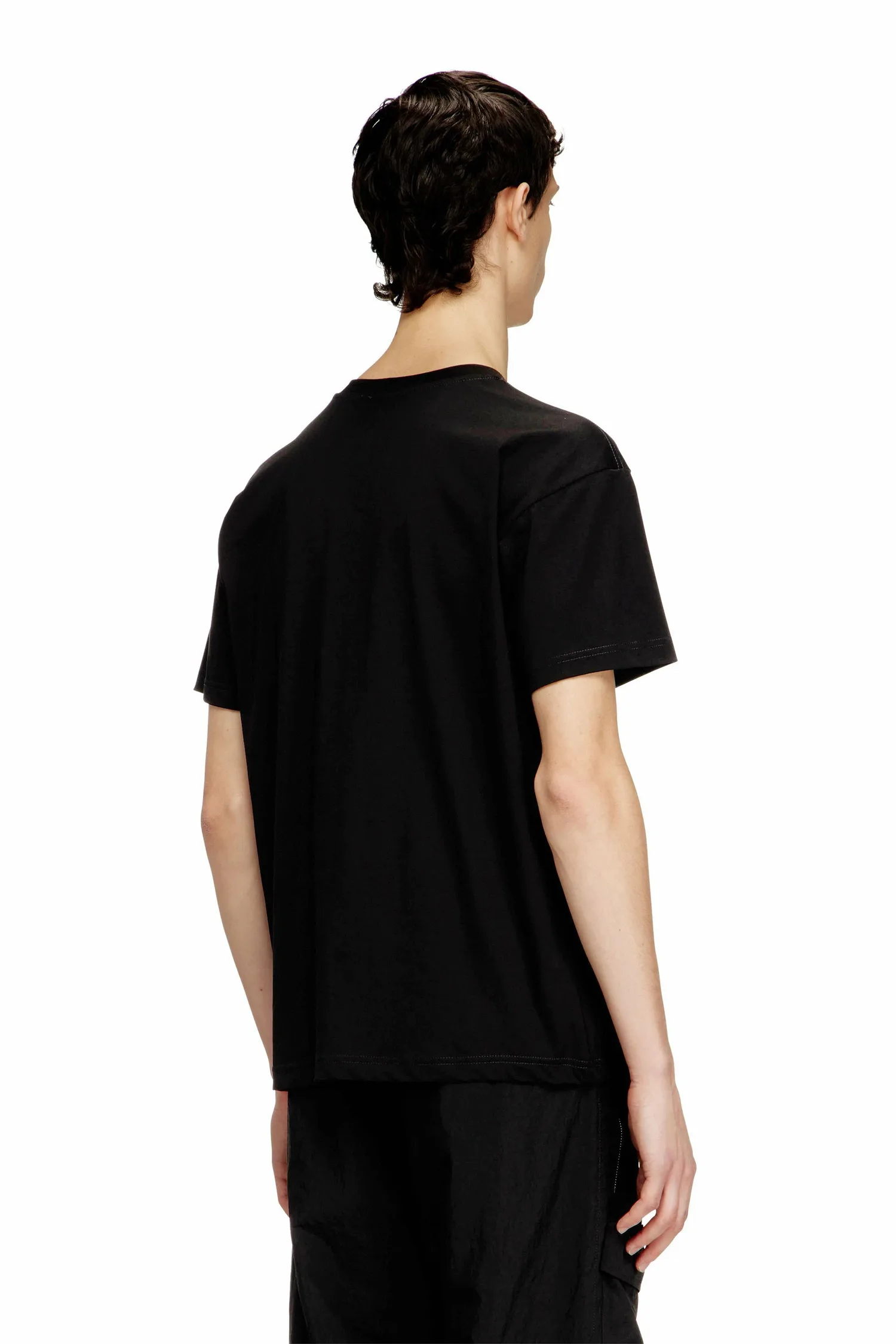 Мужская футболка T-NORM-PIPING Diesel, black — фото 3