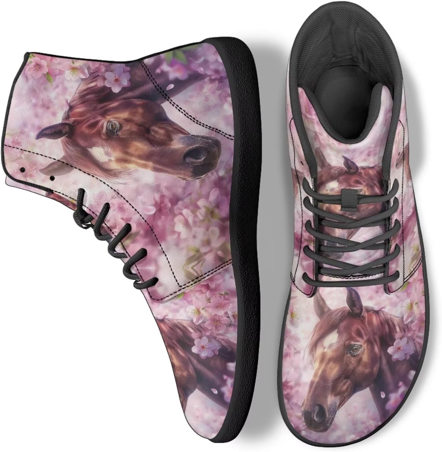 

Унисекс кроссовки для ходьбы, высокие теннисные ботинки, на шнуровке, для работы в офисе, спорта и активного отдыха на улице Ecaestolph, розовый