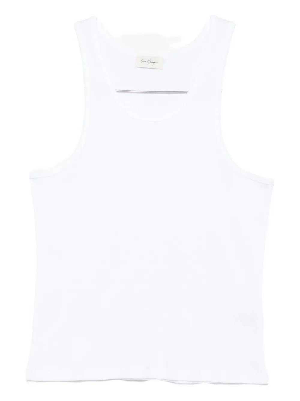 

Майка из ребристого хлопка Second/Layer, белый