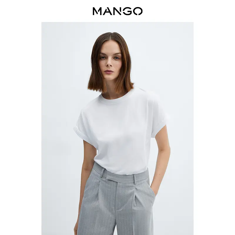 

Женская футболка Mango базовая, синий
