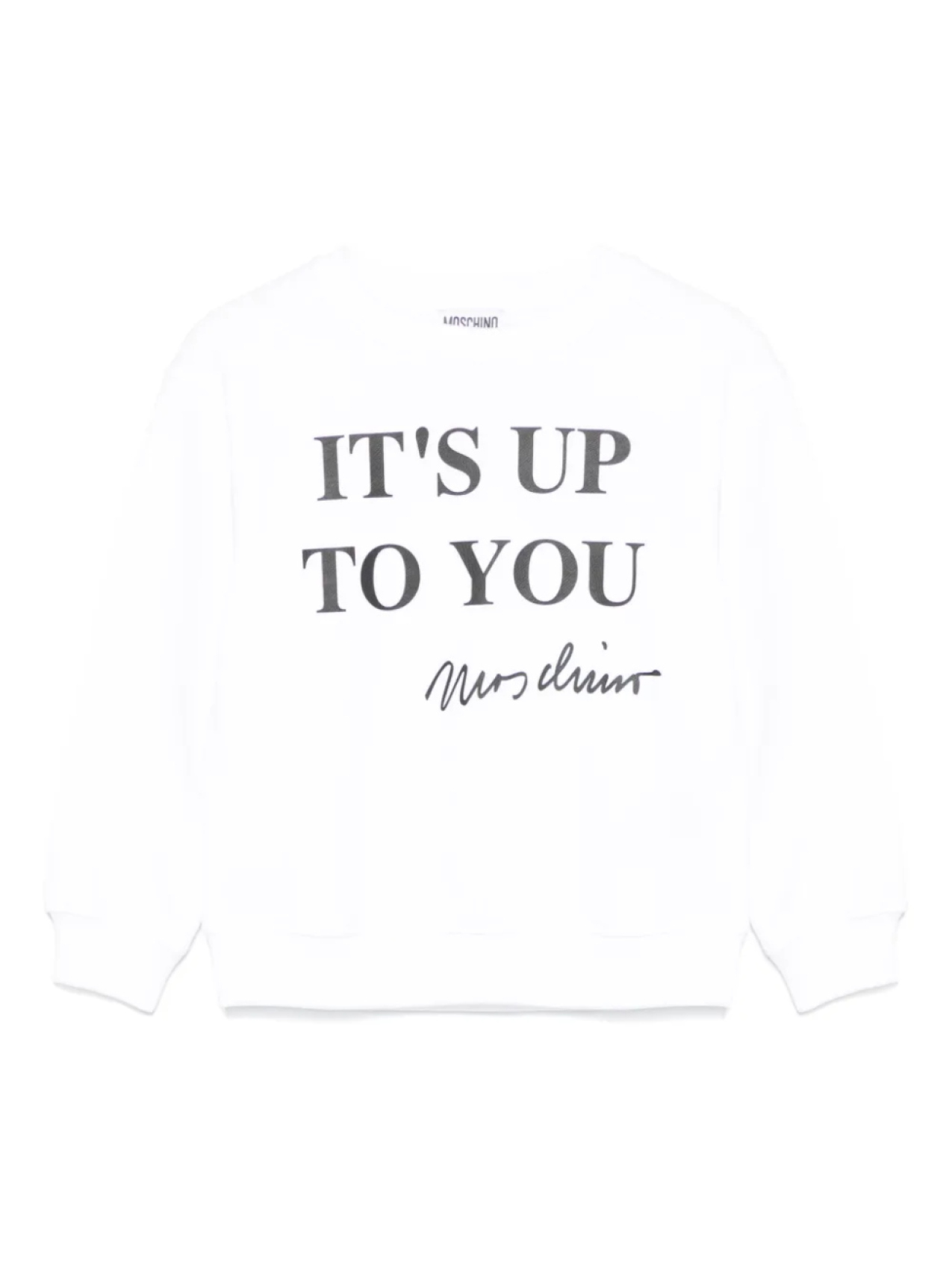 

Moschino Kids толстовка с надписью, белый