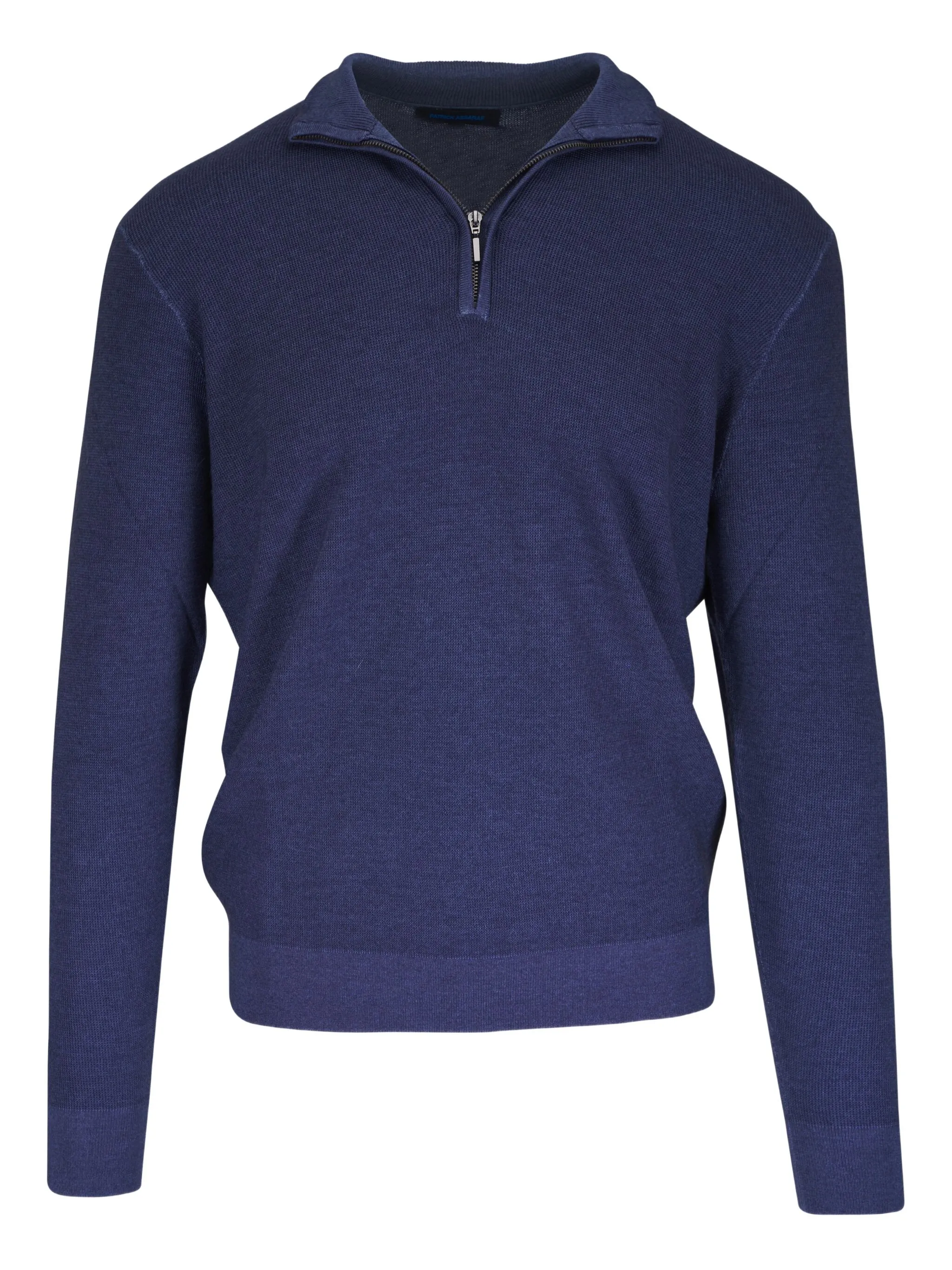 

Топ с воротником на молнии Pya, синий