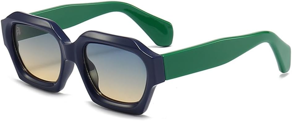 

Солнцезащитные очки неправильной формы для мужчин и женщин, модные мужские очки в стиле ретро, ​​многоугольные солнцезащитные очки для женщин, защита от ультрафиолета UV400 TYUVIVO, Blue