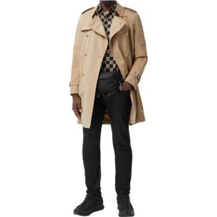 Пальто мужское Burberry, медовый — фото 3