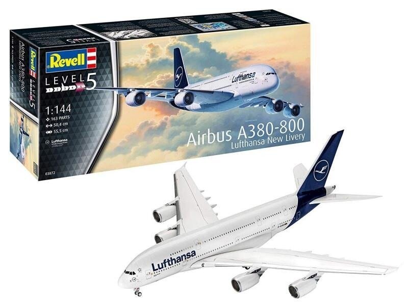 

Пластиковая модель Airbus A380-800 Lufthansa New Livery Revell