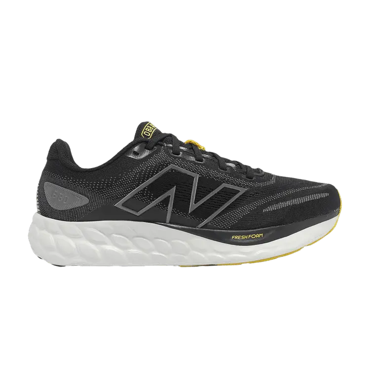 

Кроссовки New Balance Fresh Foam 680 V8 Extra Wide 'Black Castlerock Ginger Lemon'