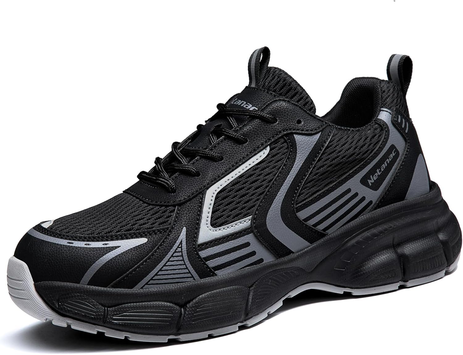 

Стальные ботинки для мужчин и женщин - прочная подошва, легкие и удобные защитные кроссовки, 101BK Netanac, initial