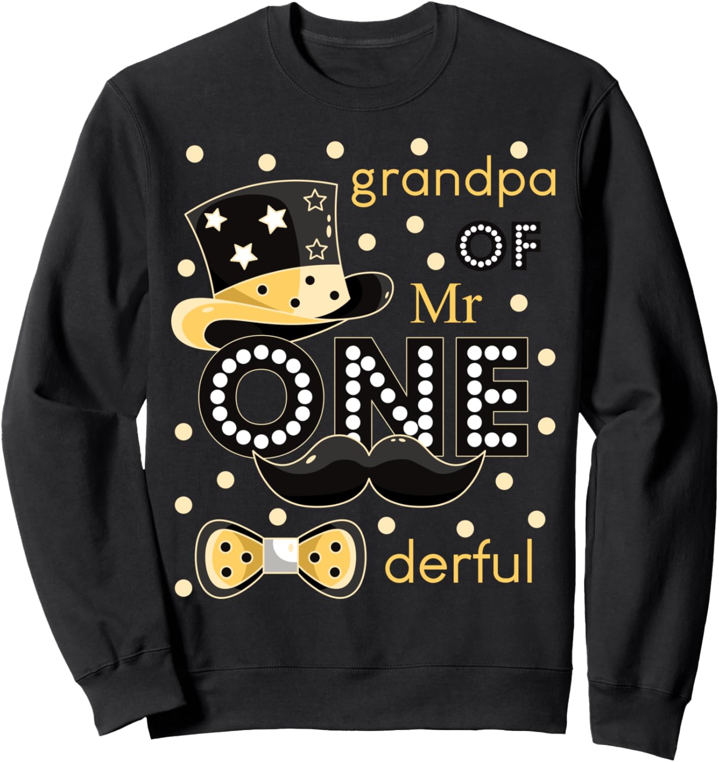 

Детский костюм «Дедушка мистера Замечательных Усов» для мальчика, толстовка на первый день рождения Family Look 1 Year Old Black Decorations Gifts, черный