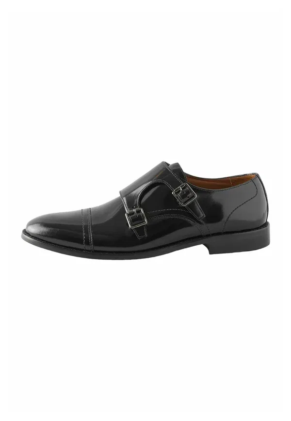 Туфли-монахи Regular fit hi shine double monk shoes, Next, черный — фото 2
