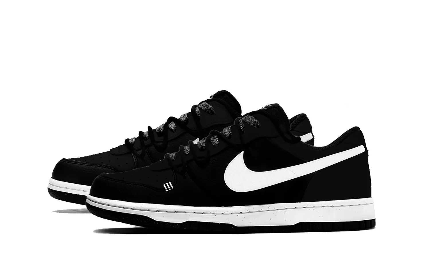 Nike Кроссовки для скейтбординга Big Black Hole Dark Shadow мужские, черно-белые — фото 4