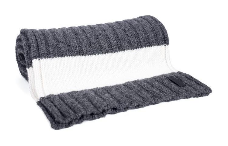 

Шарф вязаный мужской серый EMPORIO ARMANI