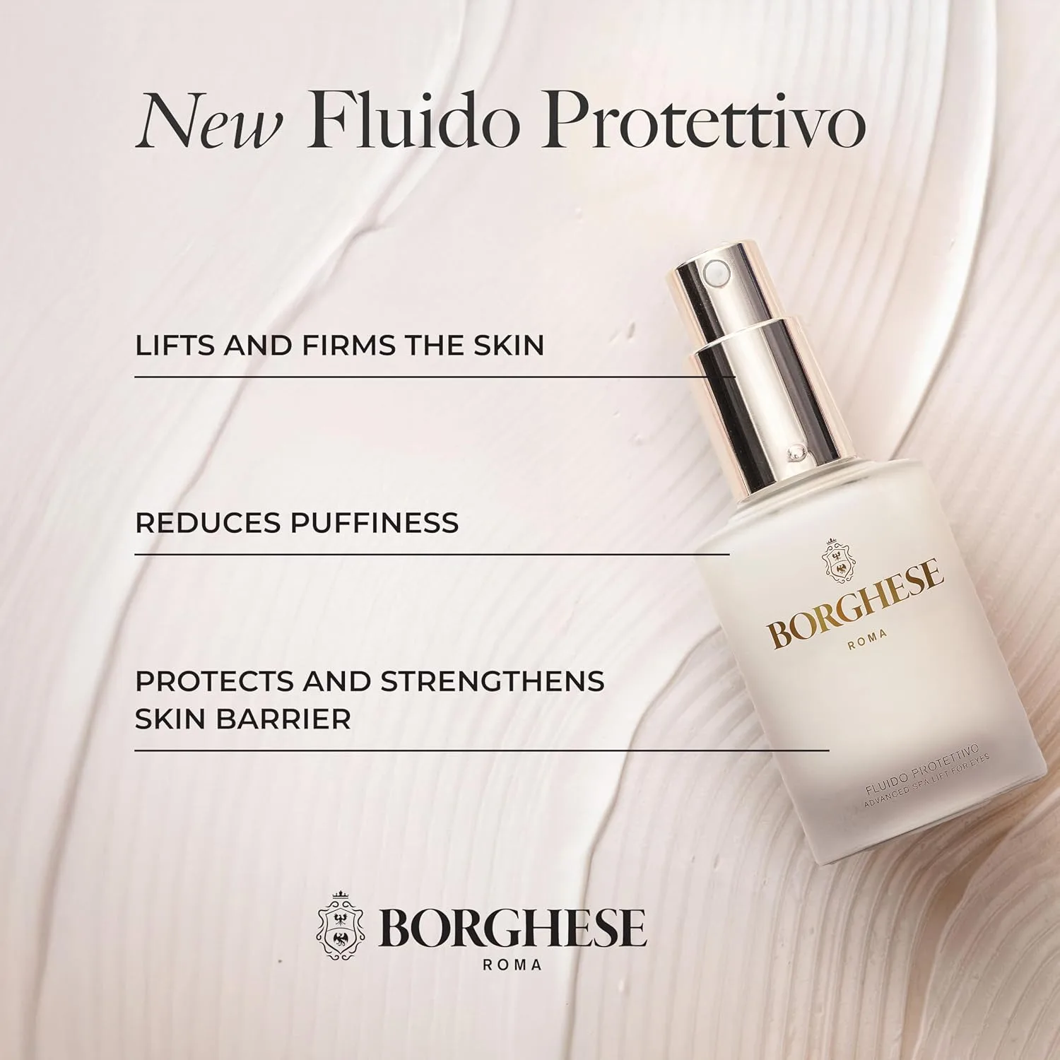 Borghese Fluido Protettivo Advanced Eye Lift, осветляющее и противоотечное средство для кожи вокруг глаз, 30 мл — фото 4