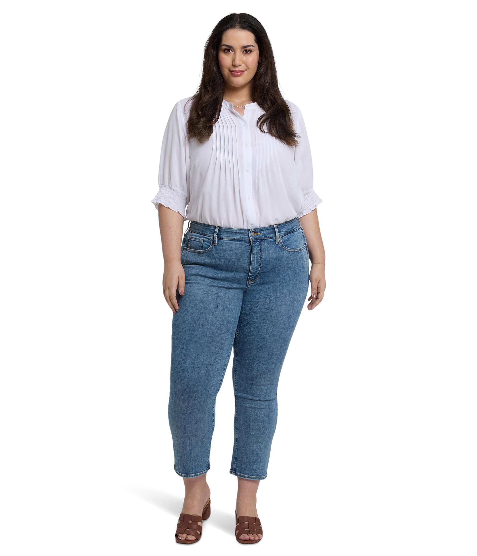

Джинсы NYDJ Plus Size Marilyn Ankle, цвет Minorca Isle