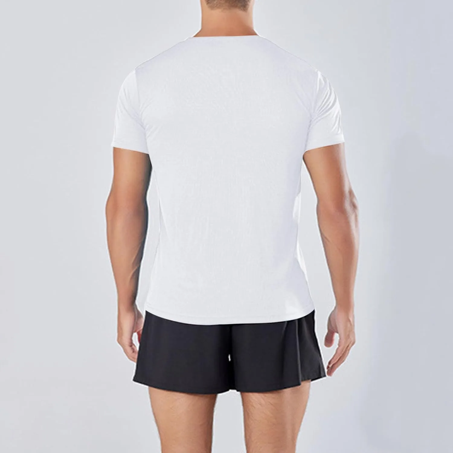 Мужская легкая футболка для бега Quick Dry Moisture Wicking — фото 4