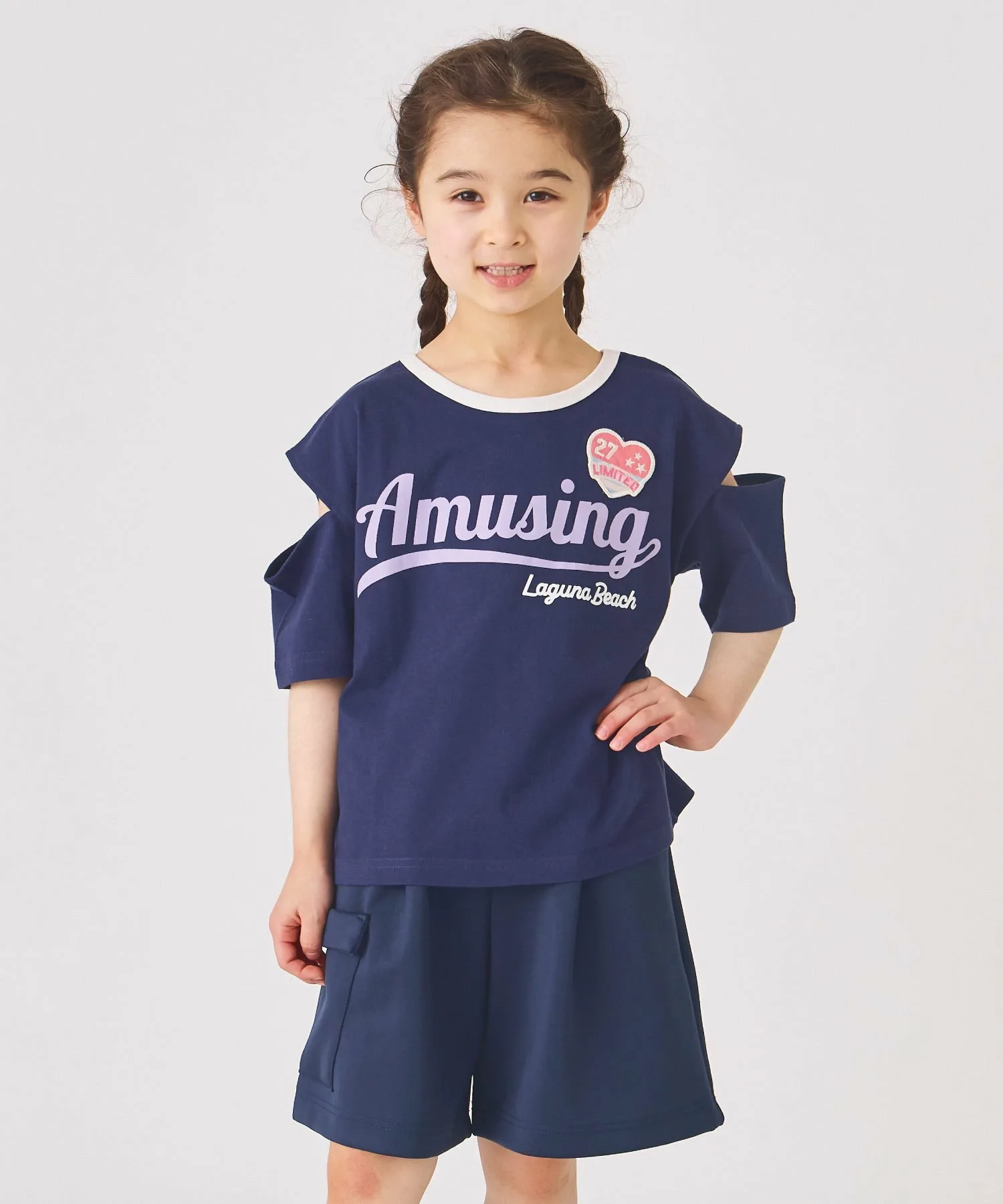 Футболка с коротким рукавом и нашивкой Ever Closet, Navy