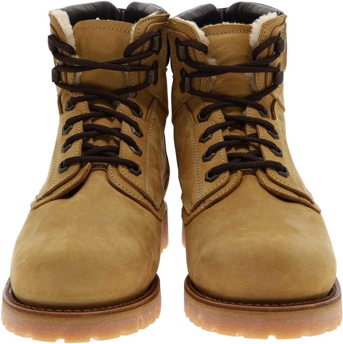 FB Fashion Boots Унисекс Ботинки Mountain Peak на шнуровке, зимние ботинки, меховые ботинки, бежевые — фото 3