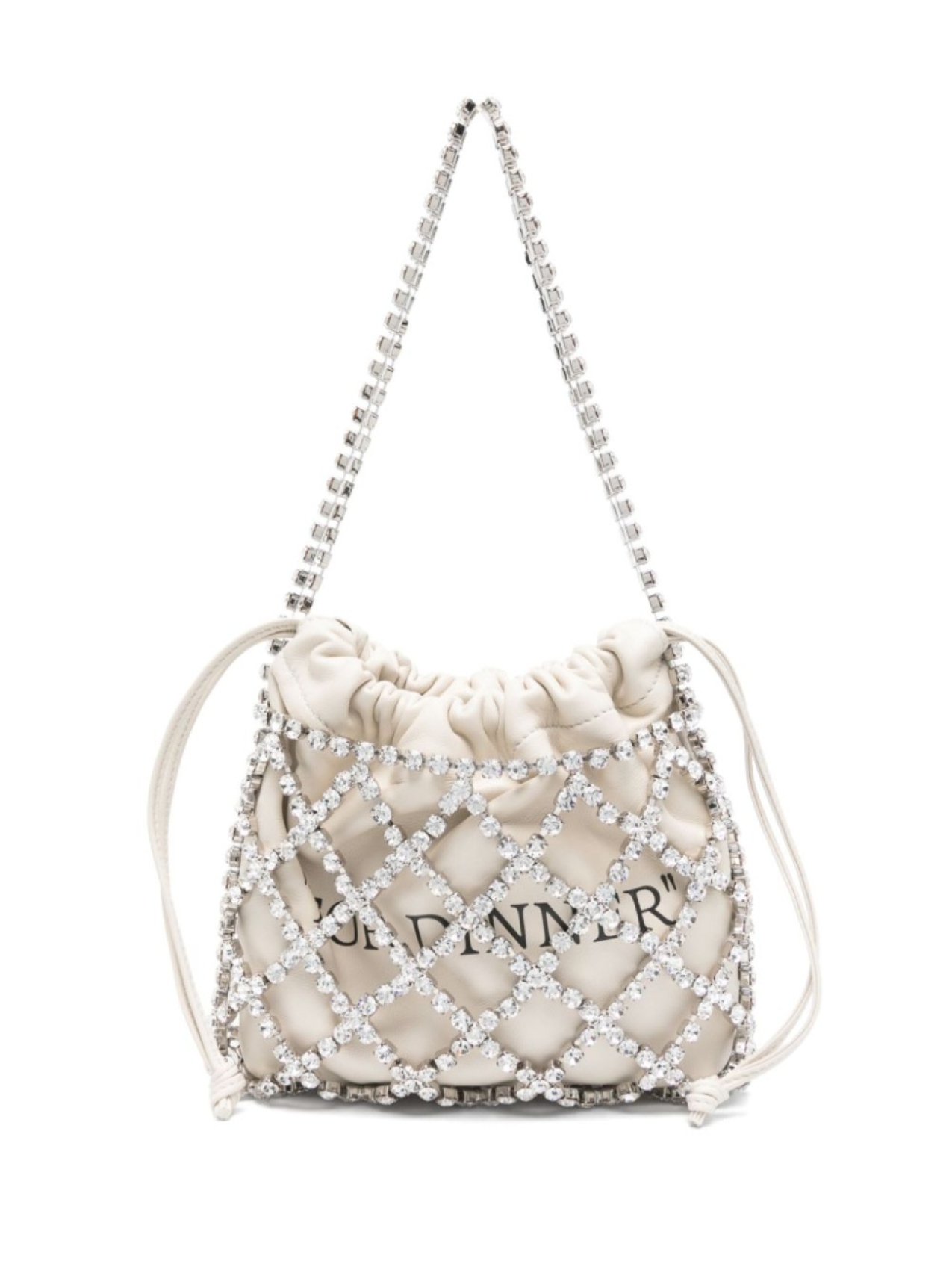 

Off-White мини-сумка For Dinner, нейтральный