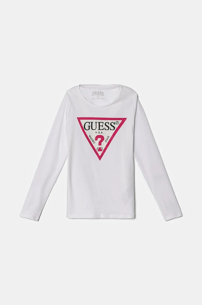 

Детская футболка с длинными рукавами Guess, белый