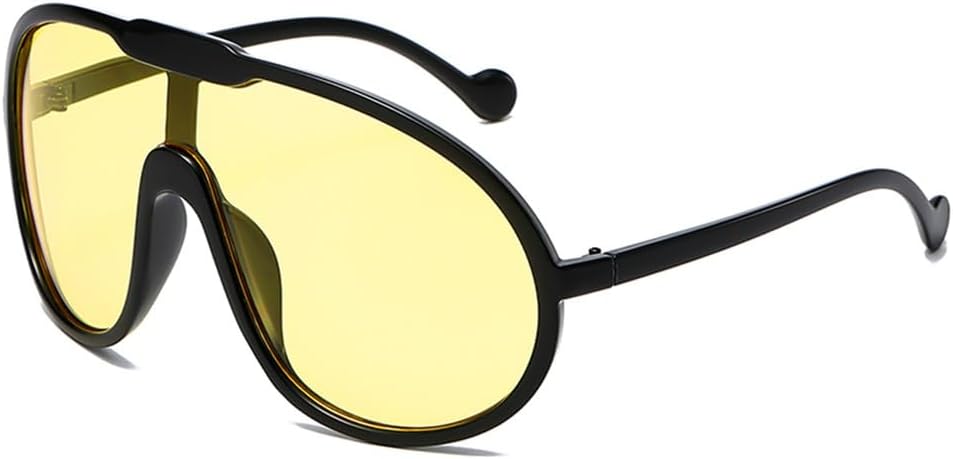 

Модные солнцезащитные очки большого размера для женщин в стиле панк, с крупной оправой, винтажные, для велосипедистов, мужские, ретро, ​​градиентные, UV400 KTUCN, Yellow