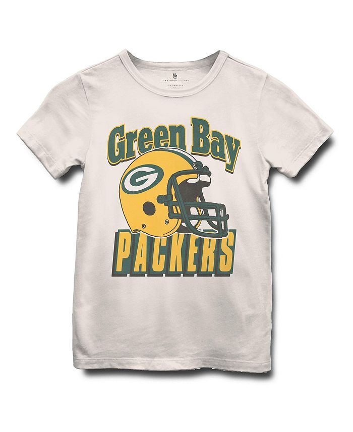 

Футболка унисекс со шлемом NFL Green Bay Packers — Little Kid, Big Kid Junk Food Clothing, белый