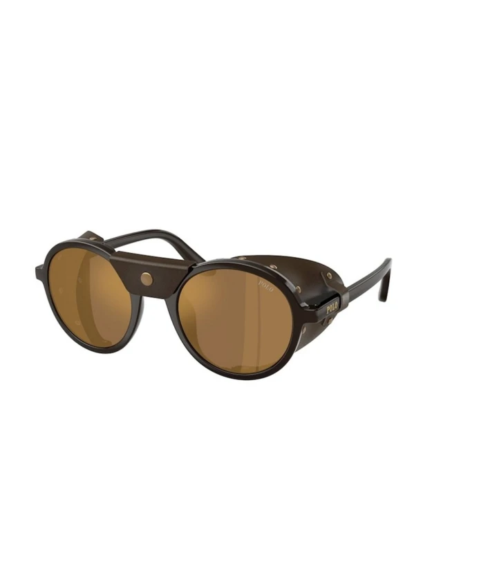 

Круглые солнцезащитные очки Polo Ralph Lauren, коричневый