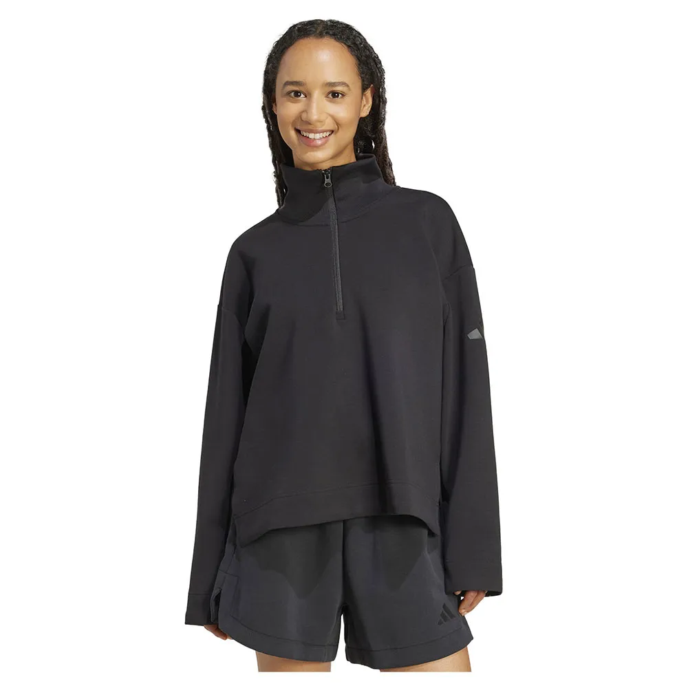 

Толстовка adidas All SZN Soft Lux с половинной молнией, черный