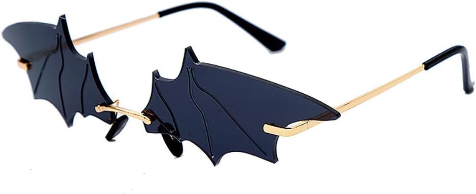 

COTIA/2020 Маленькие женские солнцезащитные очки «кошачий глаз», новые безободковые панк-солнцезащитные очки в форме летучей мыши, уникальные мужские очки UV400, Black