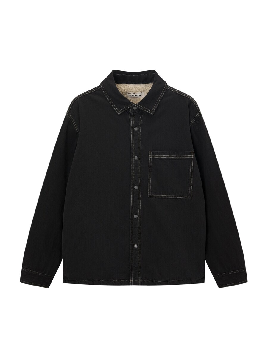 

Джинсовая куртка Pull&Bear Between-Season Jacket, черный