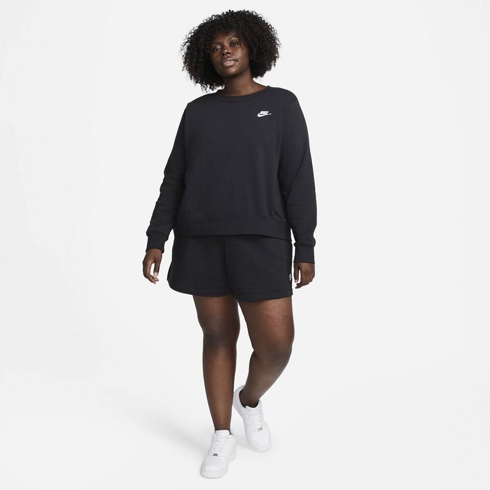 Флисовые шорты Nike Club больших размеров, черный — фото 3