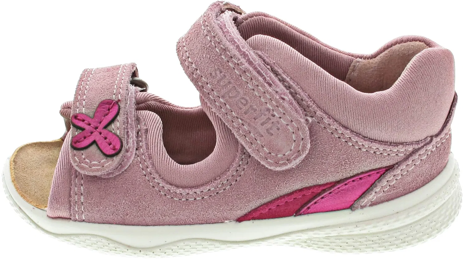 Лауфлерншу Polly из велюровой кожи, Superfit, розовый