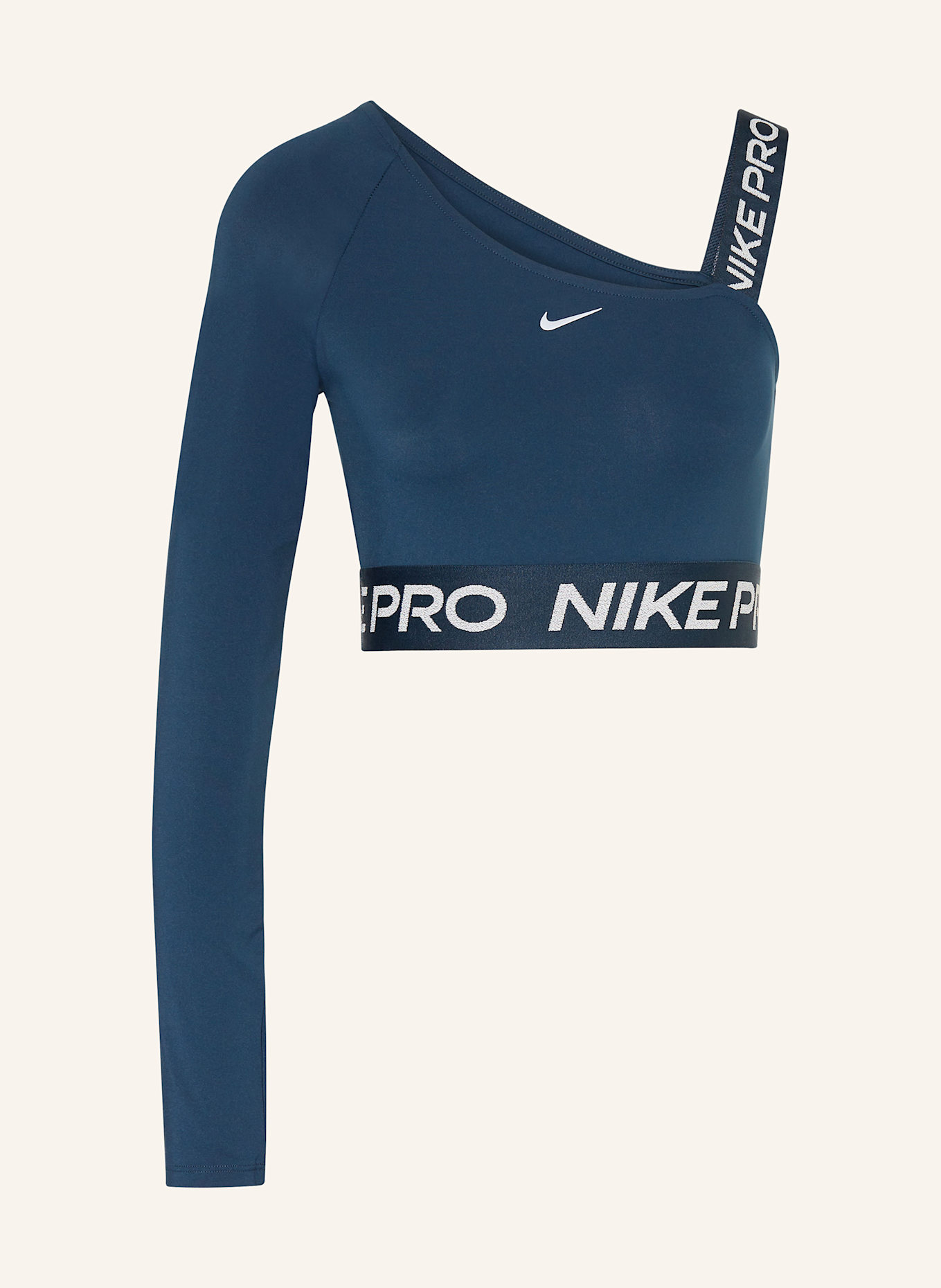 

Укороченный топ dri-fit shine Nike, синий