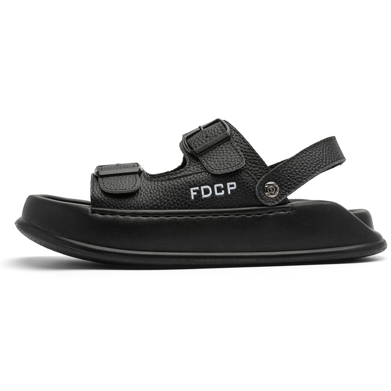 

Сандалии с одним ремешком мужские FAPAI, Black