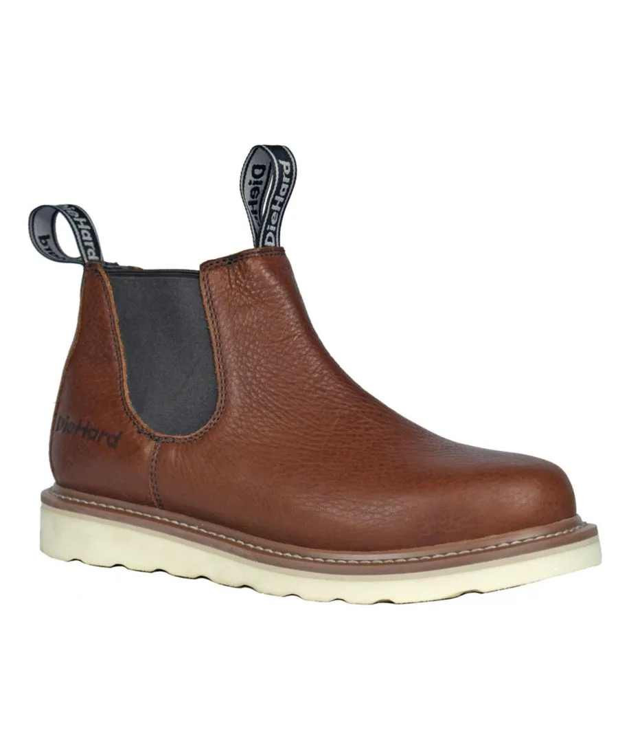 Мужские рабочие ботинки Colt Soft Toe Goodyear Welt, цвет ржавчина DieHard, Deer Tan