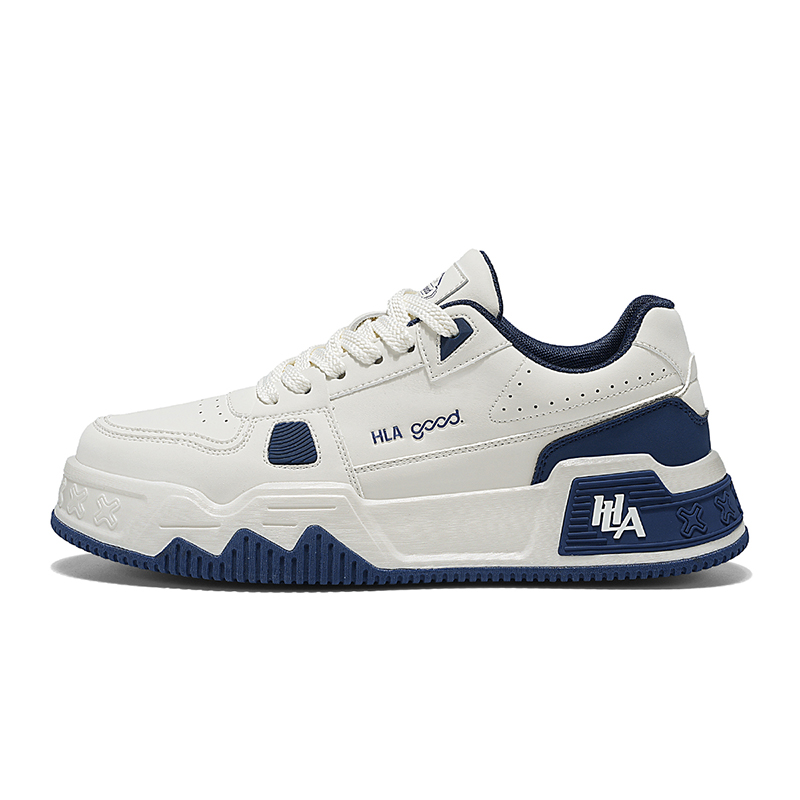 

Обувь для скейтбординга мужская низкая HLA, White Blue