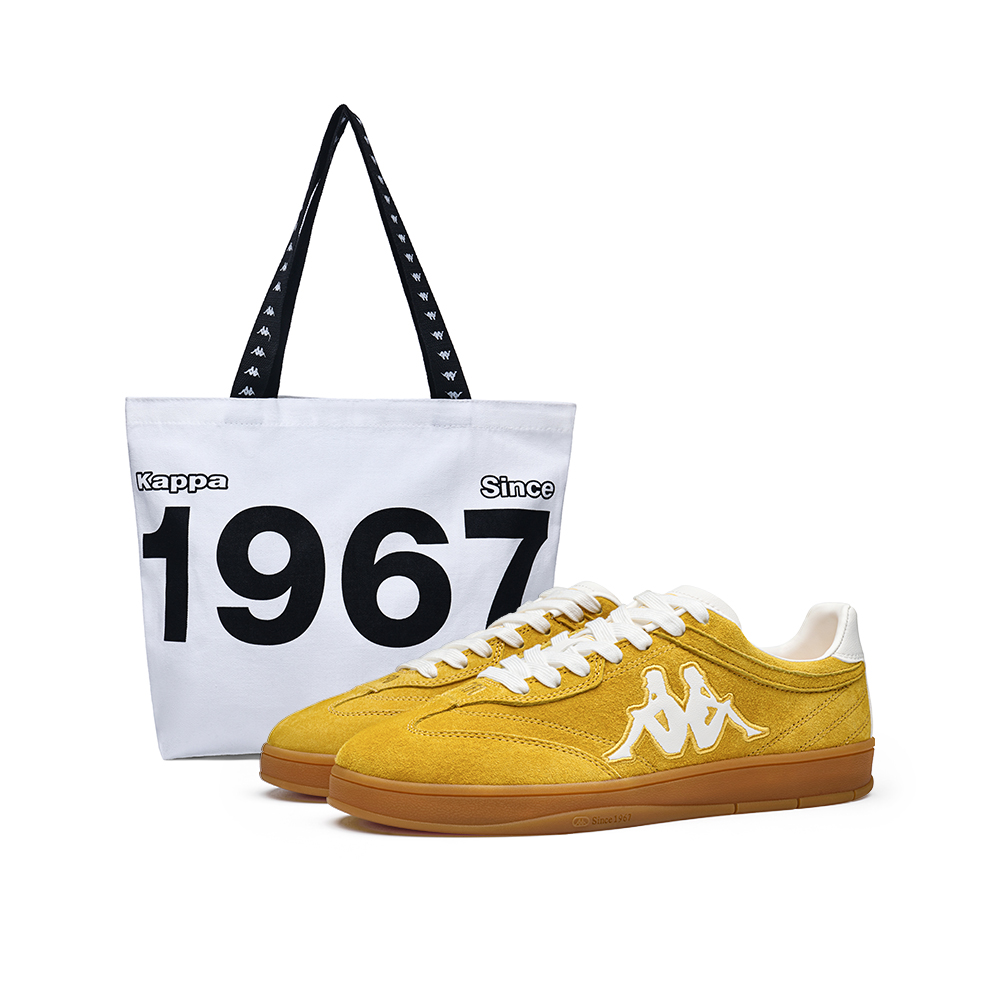 

Kappa Tifo Back to Back Нескользящие и износостойкие низкие скейтбордные кроссовки унисекс, цвет цейлонский желтый