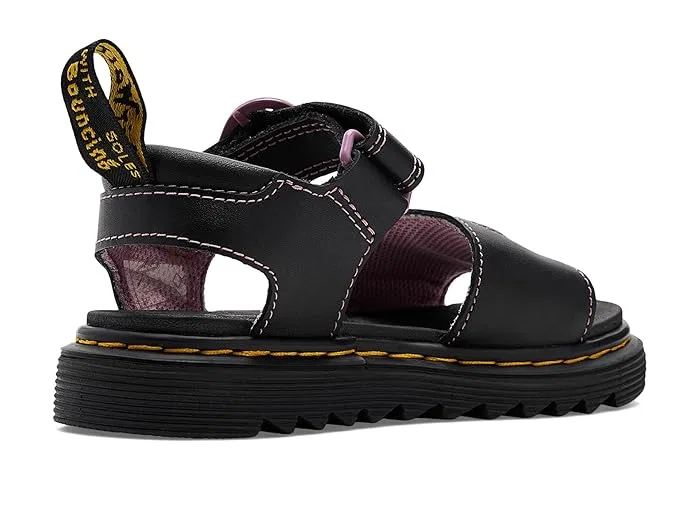 Сандалии с сердцем Marlowe Hearts II J Dr. Martens Kid's Collection, Black/Nebula Glitter — фото 4