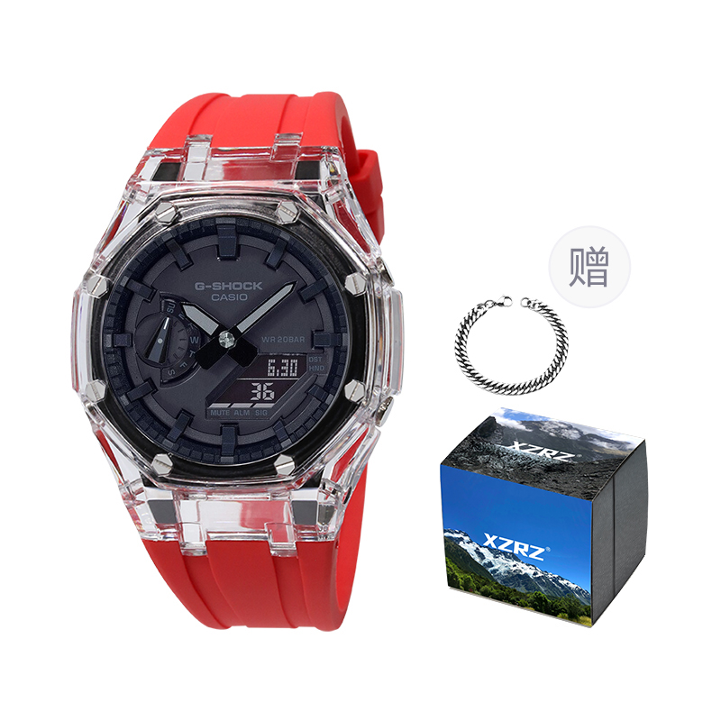 

Унисекс часы CASIO серии с двойным дисплеем жидкокристаллическим/аналоговым черные