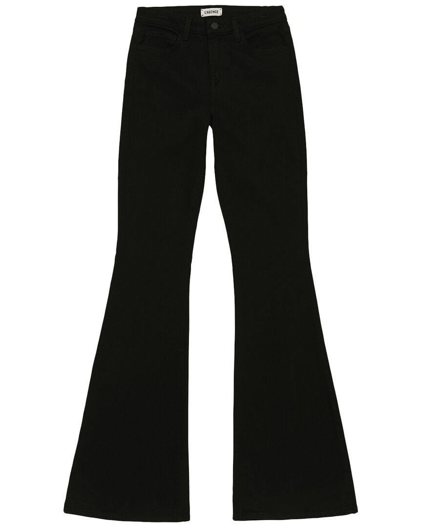 

L’AGENCE Bell джинсы с высокой посадкой и расклешенными штанинами L'Agence, Noir