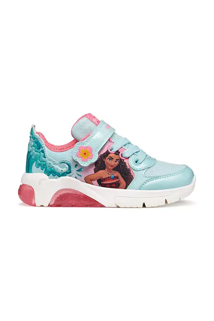 Кроссовки детские FADINLIGHT x Disney Princess Geox, бирюзовый — фото 2