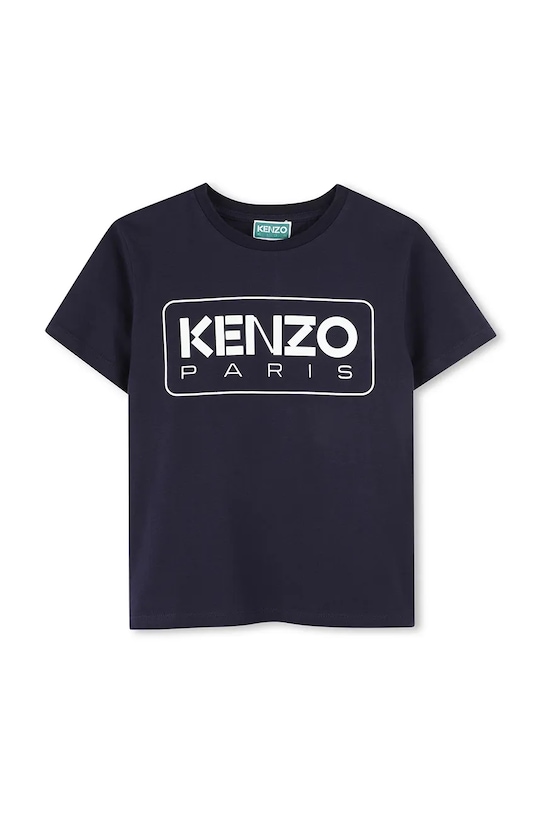 

Хлопковая футболка детская Kenzo Kids, темно-синий